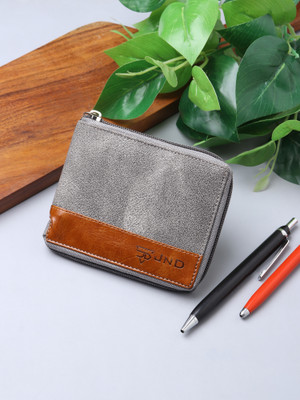 JND Men Casual Grey Artificial Leather Wallet(5 Card Slots)