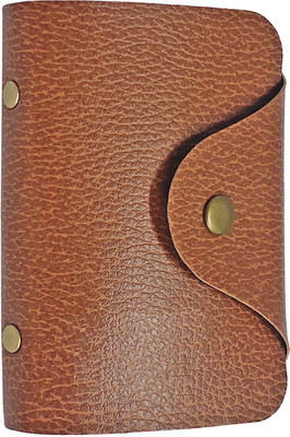 dk wallet Men Casual Tan Artificial Leather Wallet(10 Card Slots)