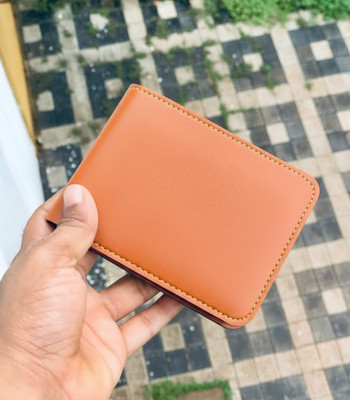 VenussVault Men Casual, Ethnic, Evening/Party, Formal, Travel, Trendy Tan Artificial Leather, Genuine Leather Wallet(5 Card Slots)