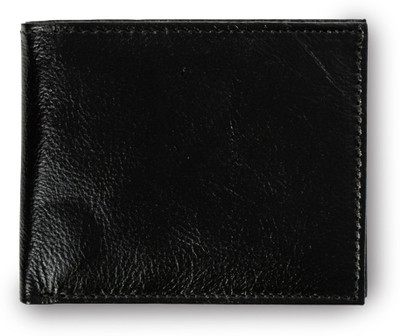 Rich Born Men Casual Black Genuine Leather Wallet(5 Card Slots)
