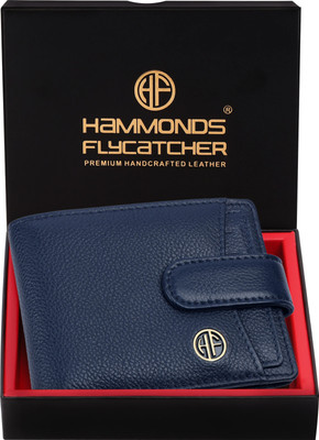 Hammonds Flycatcher Men Casual, Formal, Evening/Party, Travel, Trendy Blue Genuine Leather Wallet(5 Card Slots)