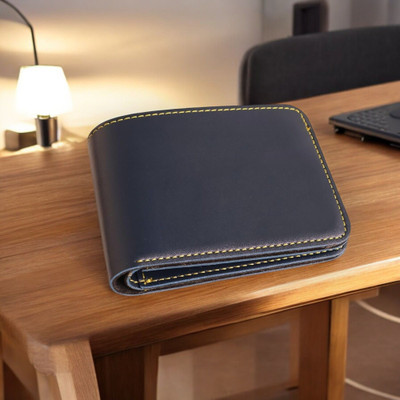 ValorWallets Men Casual, Formal, Evening/Party, Formal, Trendy Blue Artificial Leather, Genuine Leather Wallet(5 Card Slots)