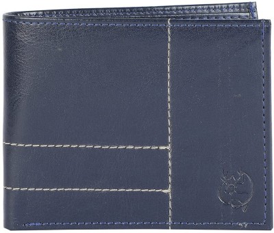 ZEVORA Men Casual, Formal, Travel, Trendy Blue Genuine Leather Wallet(6 Card Slots)