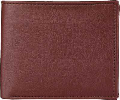 HouseOfCommon Men Red Artificial Leather Wallet(8 Card Slots)