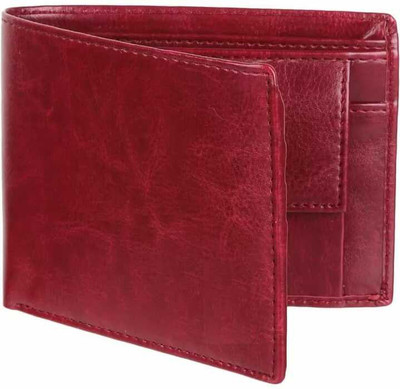 IXORA Men Casual Red Artificial Leather Card Holder(3 Card Slots)