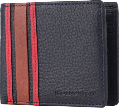Leder Boat Men Formal Multicolor Genuine Leather Wallet(6 Card Slots)