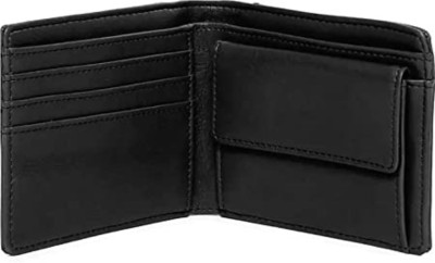 KS GROUP Men Black Artificial Leather Wallet(5 Card Slots)