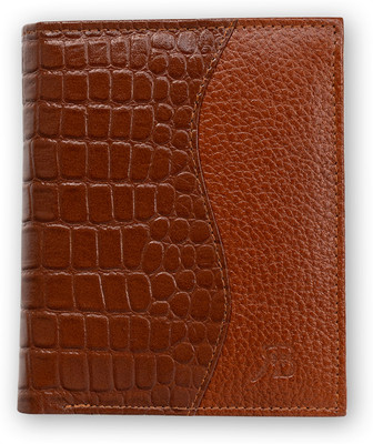 Rich Born Men Evening/Party Tan Genuine Leather Wallet(7 Card Slots)