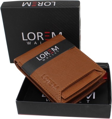 LOREM Men Casual, Evening/Party, Formal, Travel, Trendy Brown Artificial Leather Wallet(6 Card Slots)