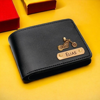 Navya Royal Art Men Casual, Formal, Evening/Party, Formal, Trendy Black Artificial Leather, Genuine Leather Wallet(5 Card Slots)