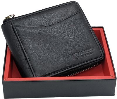 ITALICO Men Black Genuine Leather Wallet(5 Card Slots)