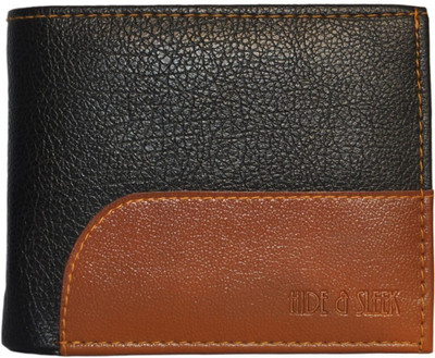 HIDE & SLEEK Men Trendy Black, Brown Artificial Leather Wallet(6 Card Slots)