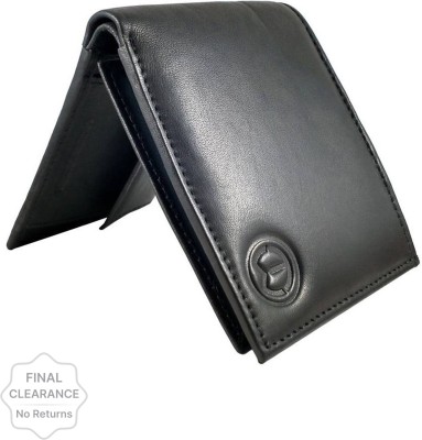 TnW Men Black Genuine Leather Wallet(5 Card Slots)