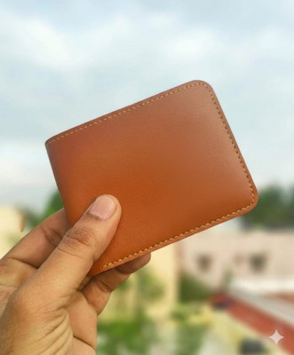 VenussVault Men Casual, Ethnic, Evening/Party, Formal, Travel, Trendy Tan Artificial Leather, Genuine Leather Wallet(5 Card Slots)