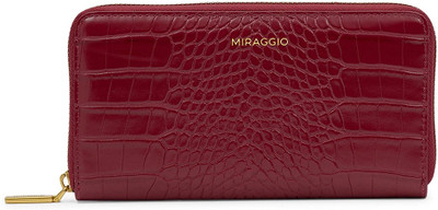 Miraggio Women Red Artificial Leather Wallet(4 Card Slots)