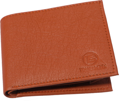 True Style Men Tan Artificial Leather Wallet(3 Card Slots)