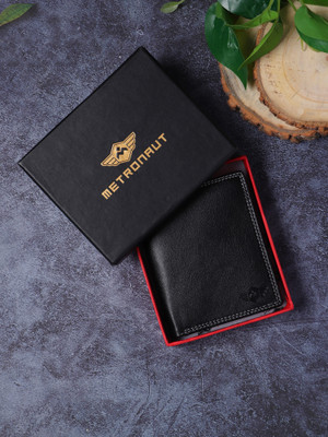 METRONAUT Men Casual Black Artificial Leather Wallet(5 Card Slots)