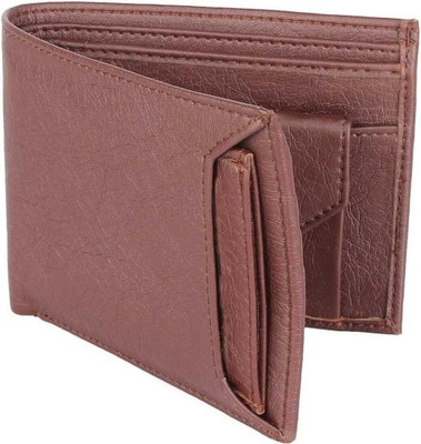 VIAZ VENTURES Men Brown Artificial Leather Wallet(7 Card Slots)