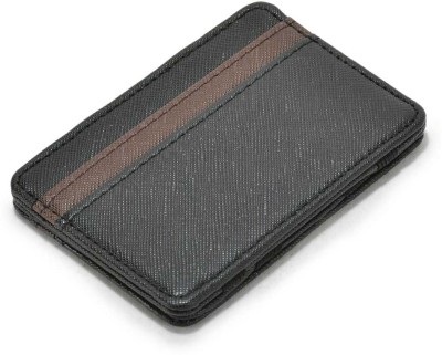 LOOPA Men Formal Brown Artificial Leather Card Holder(6 Card Slots)