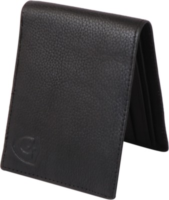 Keviv Men Casual, Formal, Travel Black Genuine Leather Wallet(12 Card Slots)