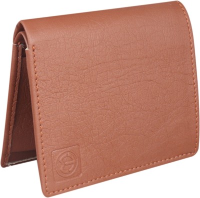 TnW Men Tan Artificial Leather Wallet(4 Card Slots)