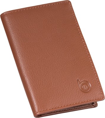 BAGMAN Men & Women Casual Tan Genuine Leather Card Holder(7 Card Slots)