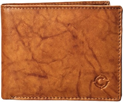 Cotnis Men Casual, Trendy, Travel Tan Genuine Leather Wallet(10 Card Slots)