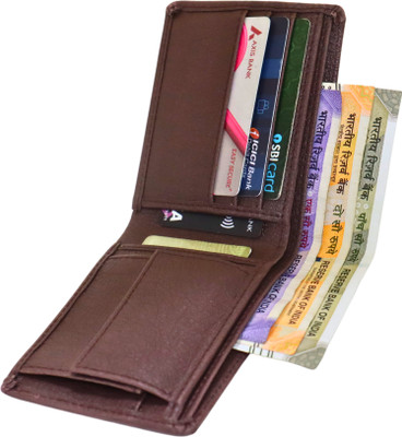 Strong Horns Men Casual, Formal Brown Artificial Leather Wallet(5 Card Slots)