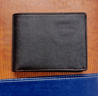 HENEDA Men Formal Black Artificial Leather Wallet(5 Card Slots)