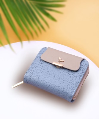 ELEPHANTBOAT Women Casual, Evening/Party, Travel, Trendy Blue Artificial Leather Money Clip(4 Card Slots)