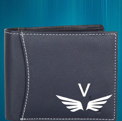 KEYUR Men Casual Blue Artificial Leather Wallet(6 Card Slots)