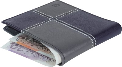 Cotnis Men Casual, Formal, Evening/Party Blue, Grey Genuine Leather Wallet(6 Card Slots)