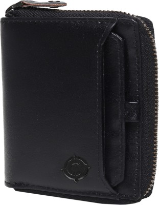 Cotnis Men & Women Casual, Formal, Trendy Black Genuine Leather Wallet(14 Card Slots)