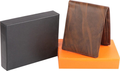 ZnW Men Casual, Formal Brown Artificial Leather Wallet(5 Card Slots)