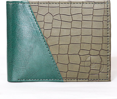Zeewan Men Casual Green Artificial Leather Wallet(9 Card Slots)