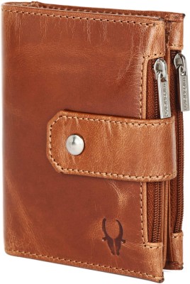 WILDHORN Men Casual Tan Genuine Leather Wallet(11 Card Slots)