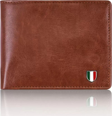 USPT Men Trendy Tan Artificial Leather Wallet(6 Card Slots)
