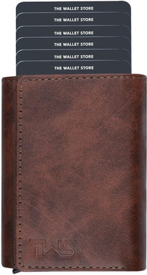 thewalletstore Men Casual Brown Artificial Leather Wallet(8 Card Slots)