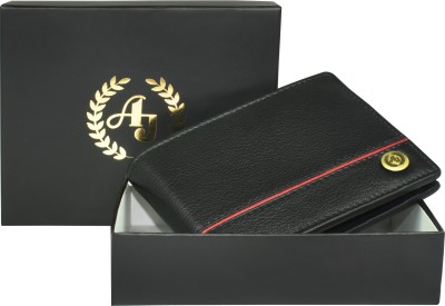 AJANTA Men Trendy Black Genuine Leather Wallet(4 Card Slots)