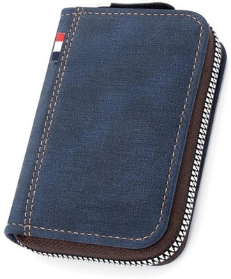 CIZO Men & Women Casual Blue Fabric Card Holder(9 Card Slots)