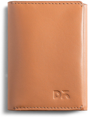 DailyObjects Men & Women Travel Tan Genuine Leather Card Holder(8 Card Slots)