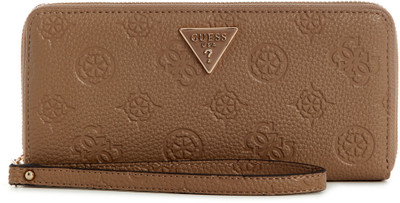 GUESS Women Casual Brown Artificial Leather Wallet(16 Card Slots)