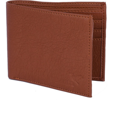 SHAMRIZ Men Evening/Party Tan Artificial Leather Wallet(5 Card Slots)