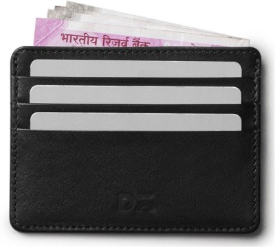 DailyObjects Women Casual Black Artificial Leather Wallet(3 Card Slots)