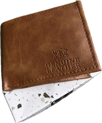 Flexton Men Trendy, Evening/Party, Casual, Formal, Ethnic Tan Artificial Leather Wallet(5 Card Slots)