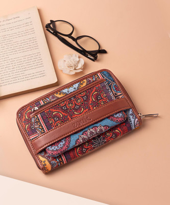 ZOUK Women Casual Multicolor Jute Wallet(4 Card Slots)