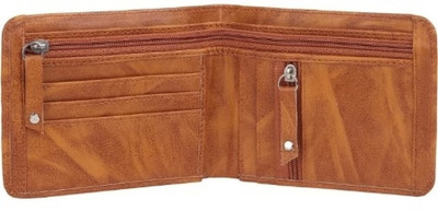 HouseOfCommon Men Casual, Ethnic, Travel Tan Artificial Leather Wallet(6 Card Slots)