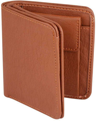 zaphod Men Tan Artificial Leather Wallet(5 Card Slots)