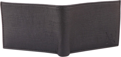 HouseOfCommon Men Formal, Trendy Black Artificial Leather Wallet(8 Card Slots)