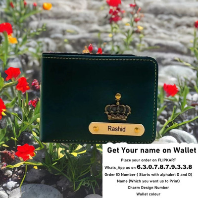 Navya Royal Art Men Casual, Formal, Evening/Party, Formal, Trendy Green Artificial Leather, Genuine Leather Wallet(5 Card Slots)